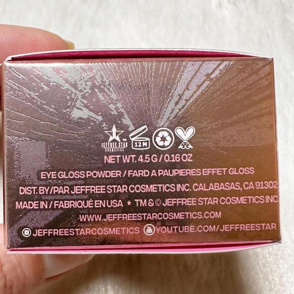NIB Jeffree Star Eye Gloss Powder in Peach Goddess Full Size 4.5g - Picture 4 of 6